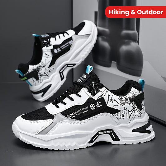 Men's Athletic Sneakers - Breathable, Non-Slip  Durable, Lace-Up Closure for Casual Attire