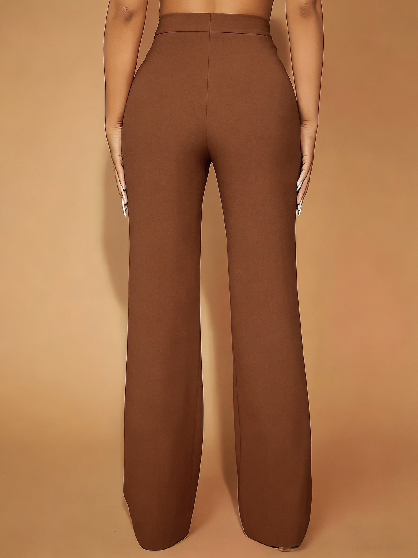Women’s Straight-Leg Elastic Waist Pants - Comfortable All-Season Wear