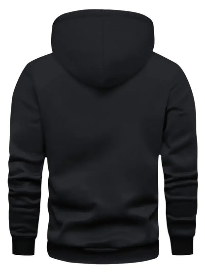 Men's Casual Hooded Sweatshirt with Argentina Flag Pattern