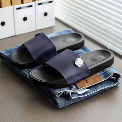 Men's Lightweight Anti-Odor Summer Slippers with Skull Print