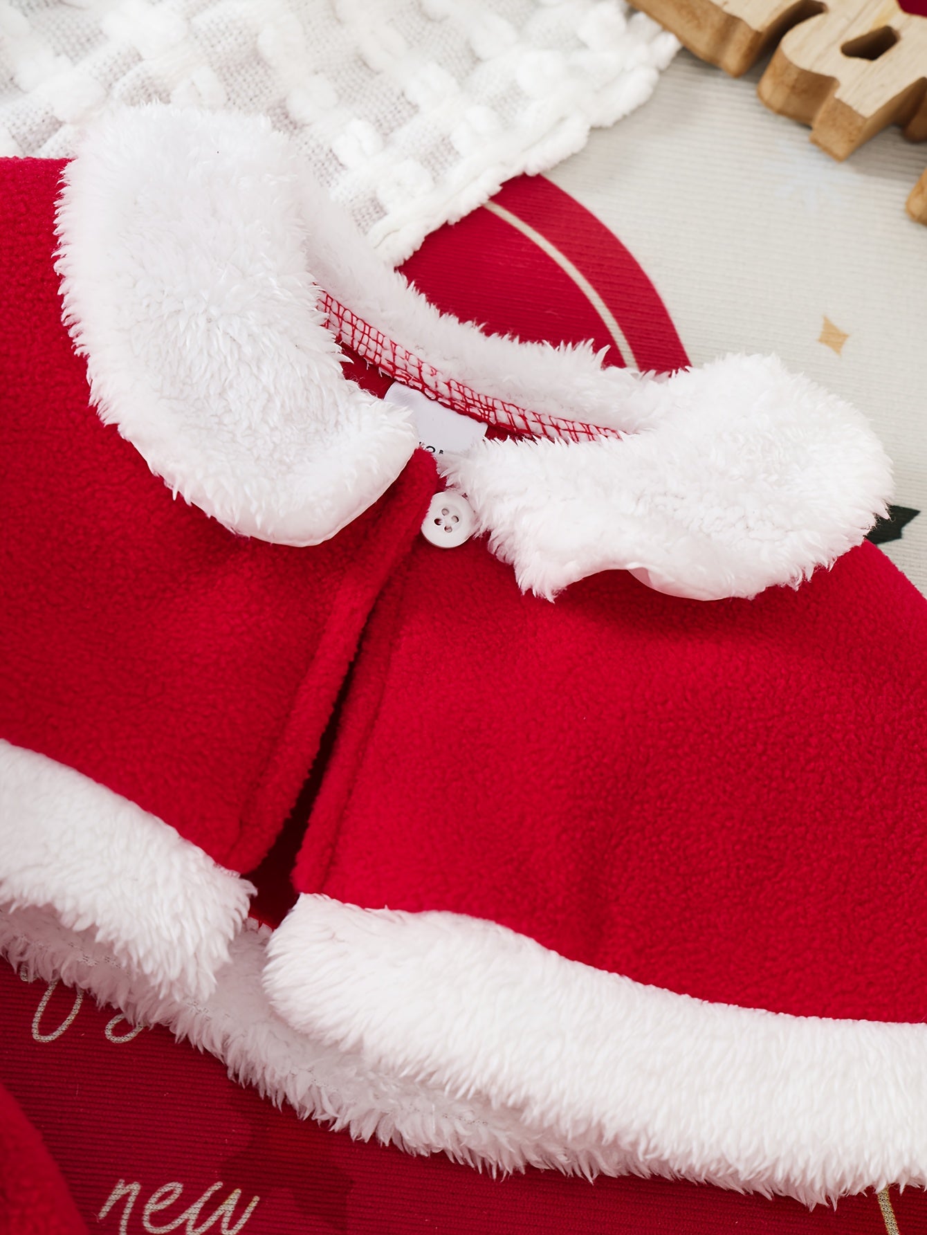 2pcs Girls' Bow Tie Suspender Dress + Shawl Children Christmas Party Gown, Seasonal Clothing, Holiday Dress, Stylish Outfit, Strapless Dress, Durable Dress, Comfortable Material, Shawl Dress, Children's Dress, Fashion