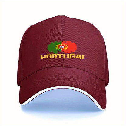 PORTUGAL Flag Sports Cap for Fitness and Running