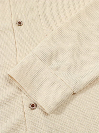 Men's Casual Hooded Jacket - Soft, Breathable Polyester with Button-Up Design & Pockets | Perfect for Spring, Fall & Outdoor Activities, Long Sleeve, Fashion, Daily, Leisure Style, Conventional Version