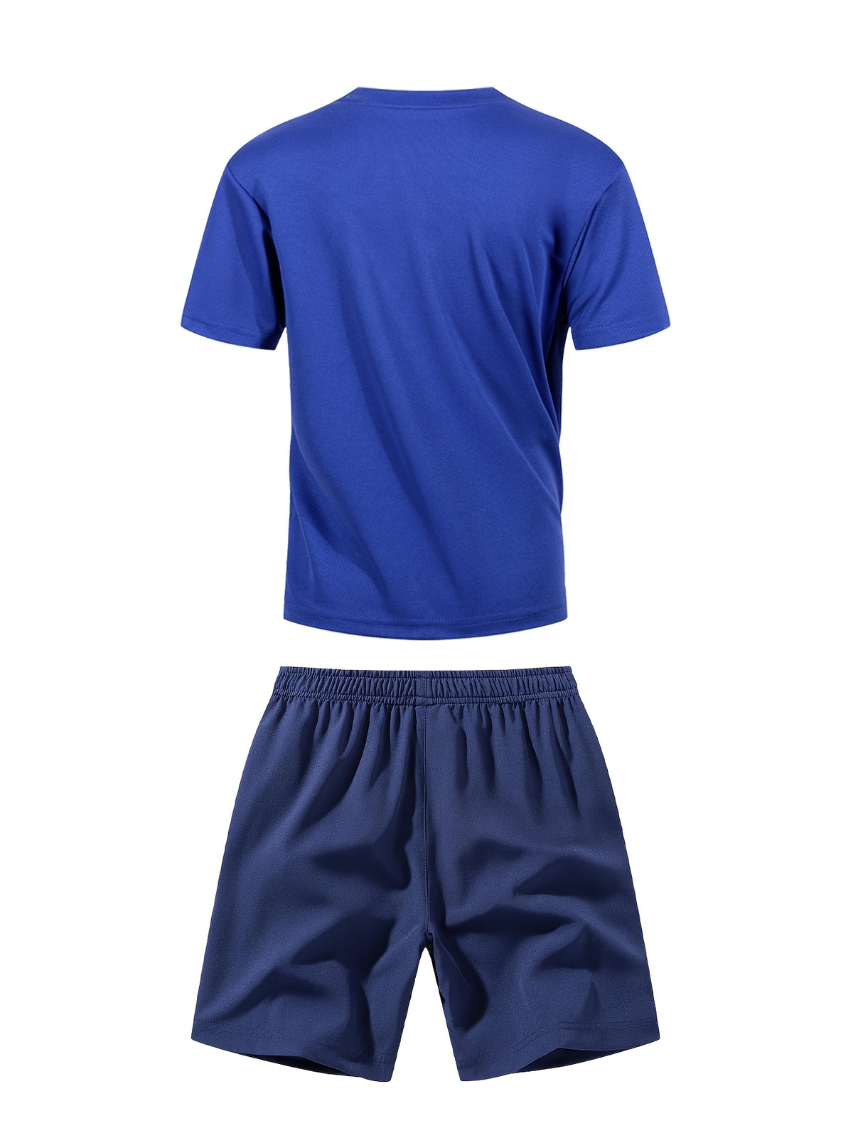 Boys' Quick-Dry Summer Shirt & Shorts Set with Reflective Strips