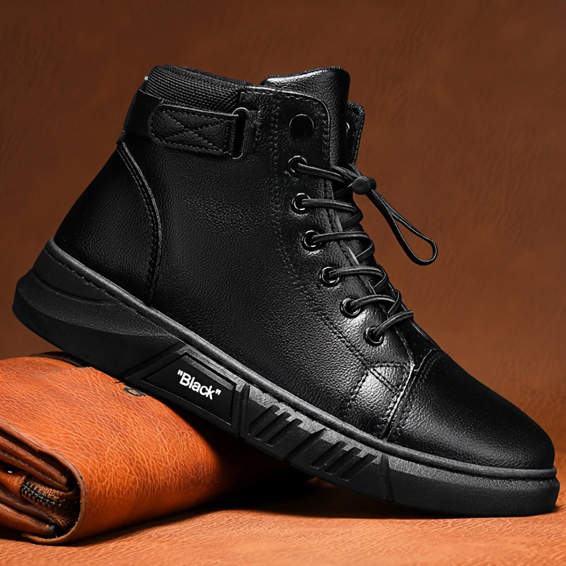 Men's Casual Ankle Boots - Stylish Outdoor Hiking Shoes