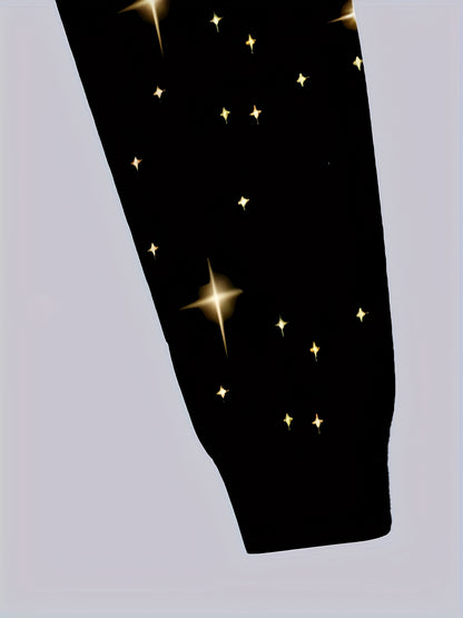 Christmas Fashion 3D Print, Boys' Fashion 3D Print Casual Hooded Zip-Up Cardigan Set, Suitable for Outdoor Activities, Boys' Top and Pants Outfit, Hooded Sweatshirt and Pants Set, Long Sleeve Hoodie and Pants Set, Christma Ou