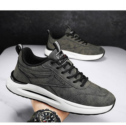 Fashion Casual Non-Slip Durable Men'S Shoes | Faux Upper, Rubber Sole, Lace Closure, Low Top Design - ayq