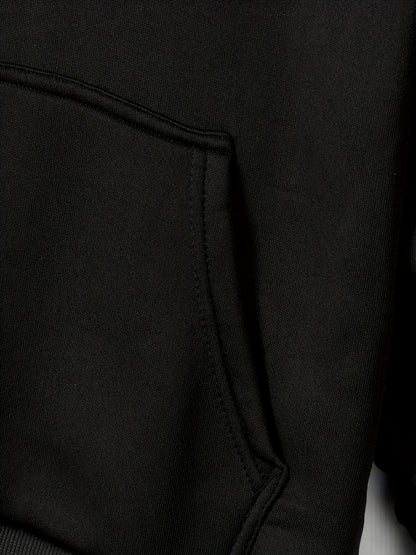 Men'S Trendy And Minimalist Triangular Striped Logo Hoodie And Sweatpants Set for Spring And Autumn, Featuring a Loose And Comfortable Design Suitable for Sports And Leisure, Machine Washable