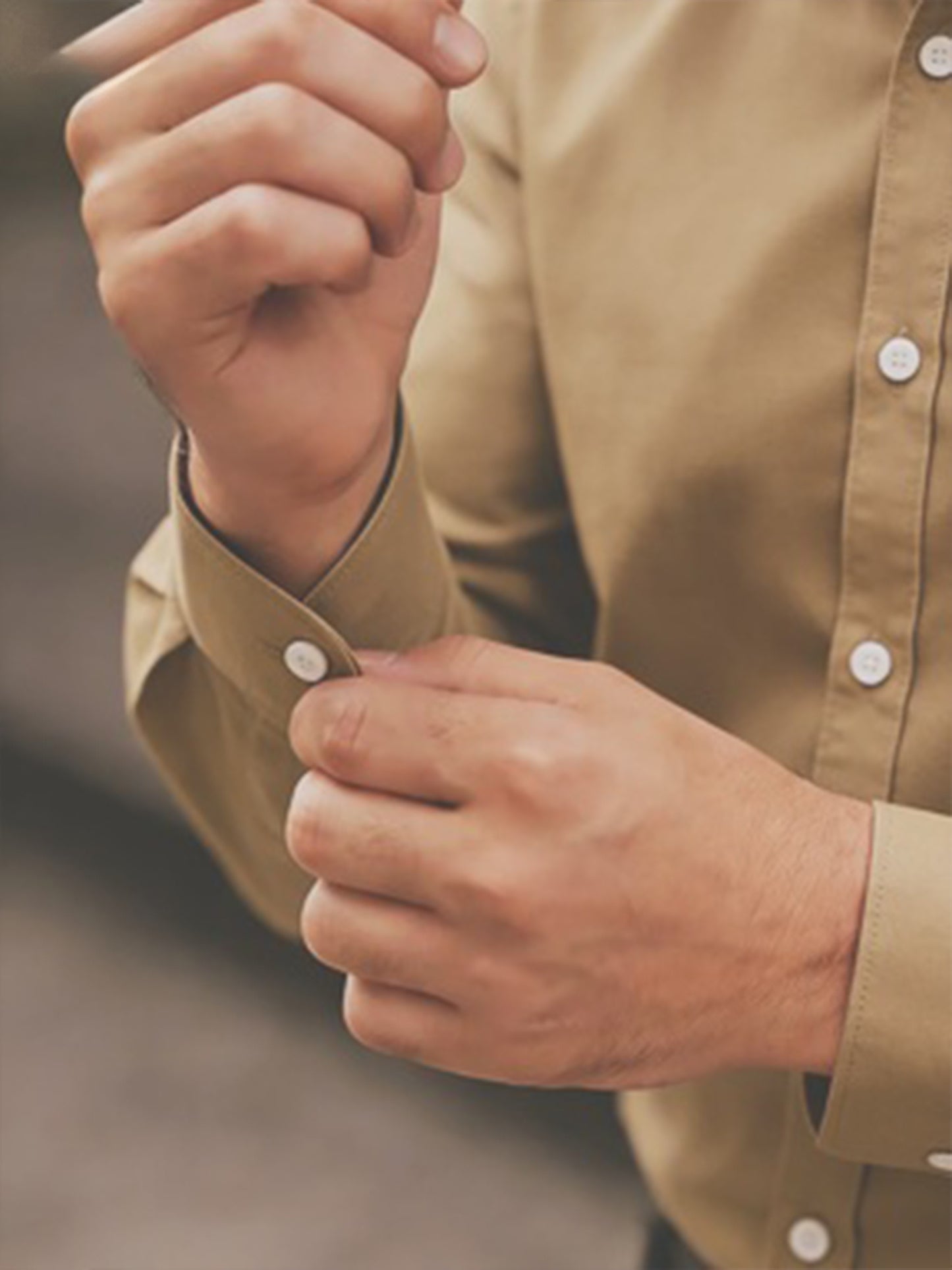 Men's Casual Long Sleeve Business Shirt for Spring and Fall