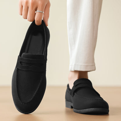 Men's Lightweight PU Leather Loafers Casual Pointed Toe