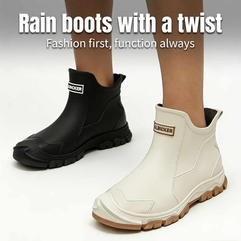 Unisex Lightweight Short Rain Boots for Outdoors & Camping