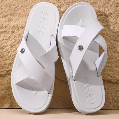 Men's Cross-Strap Casual Sandals with Soft EVA Sole