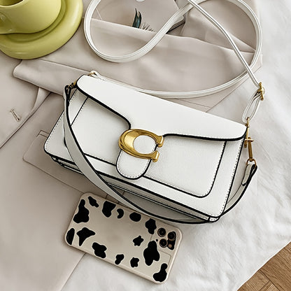 Elegant Women’s PU Crossbody Bag with Magnetic Closure