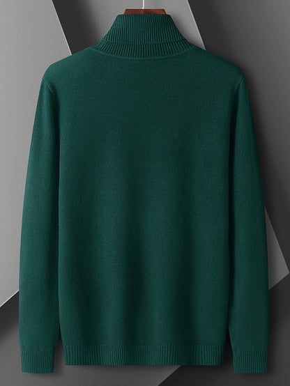 Men's High Neck Fashion Warm Comfortable Soft Skin-Friendly Commuter Sweater Inner Layer 1NG01
