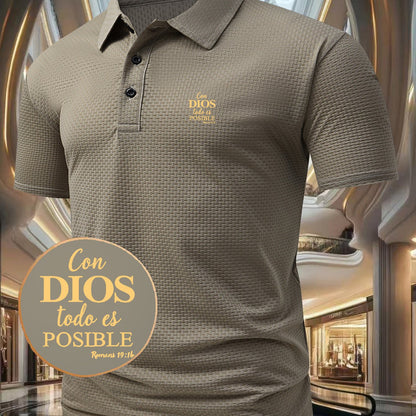 G884-DIOS Men's Short Sleeve Casual Summer Printed T-Shirt - Fashionable and Versatile Top, Geometric Design, Lightweight Golf Shirt - ayq