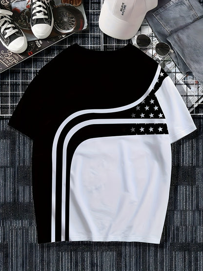 Men's Fashion Casual Round Neck T-shirt