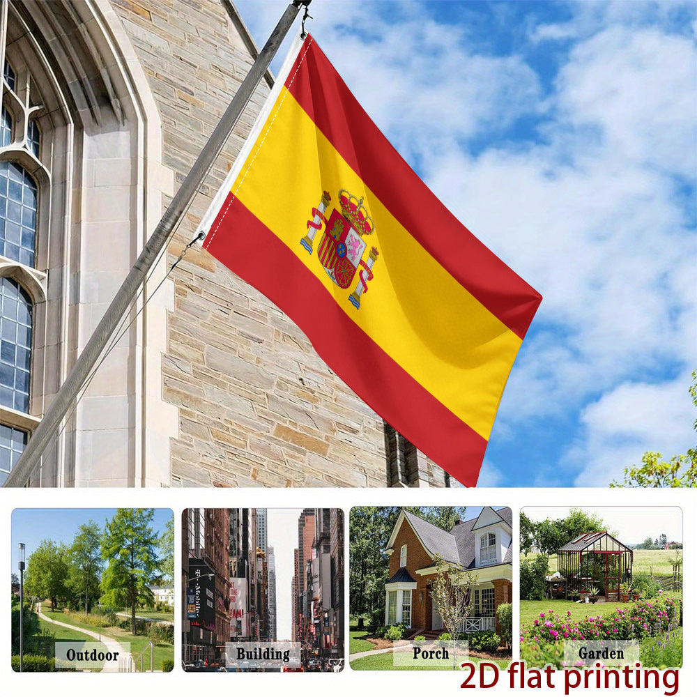 Spanish Flag Polyester Decorative Hanging Flag for Sports & Events