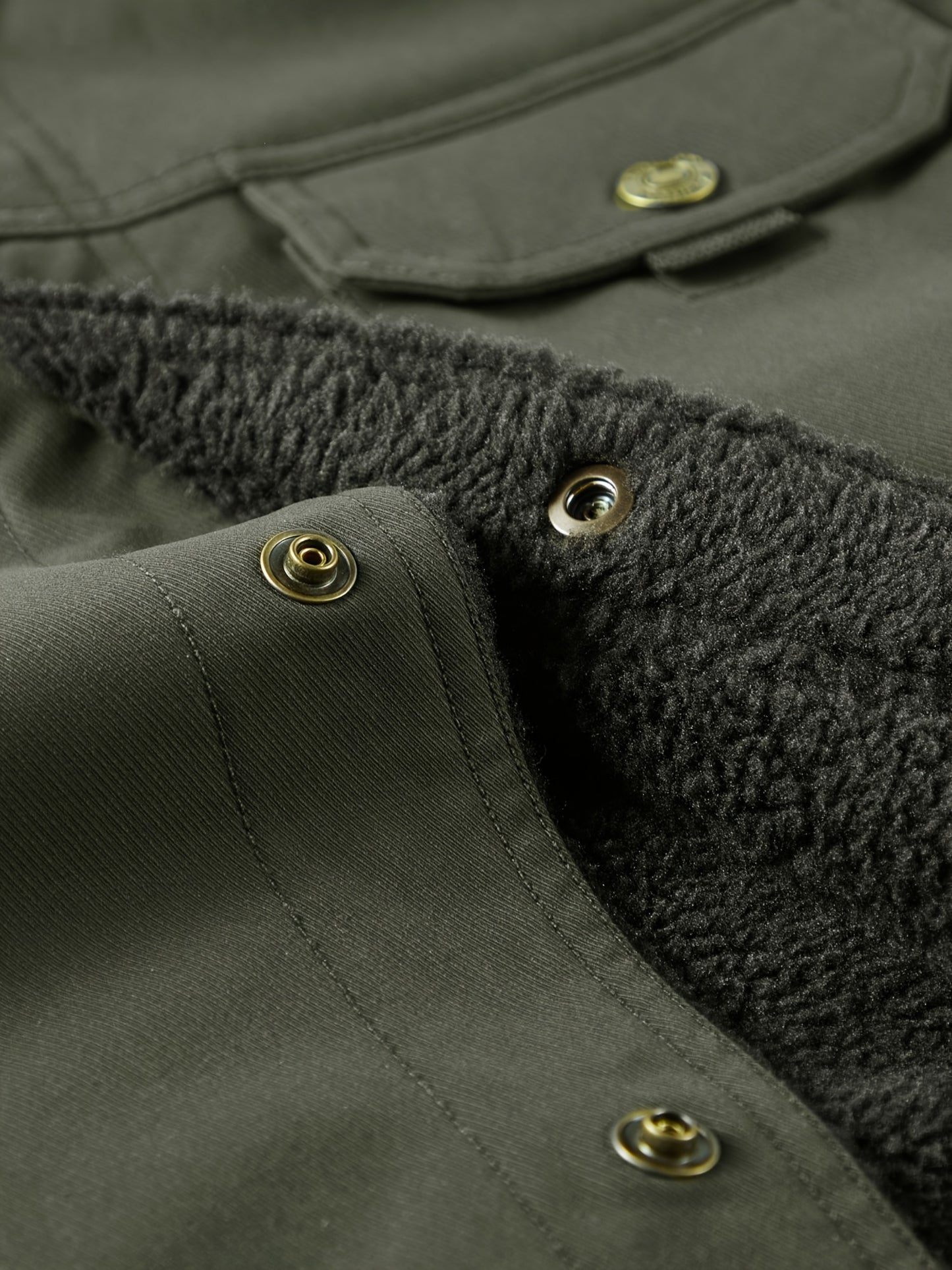 Men's High-End Fashion Casual Versatile Fleece-Lined Thickened Windproof Warm Hooded Winter Jacket