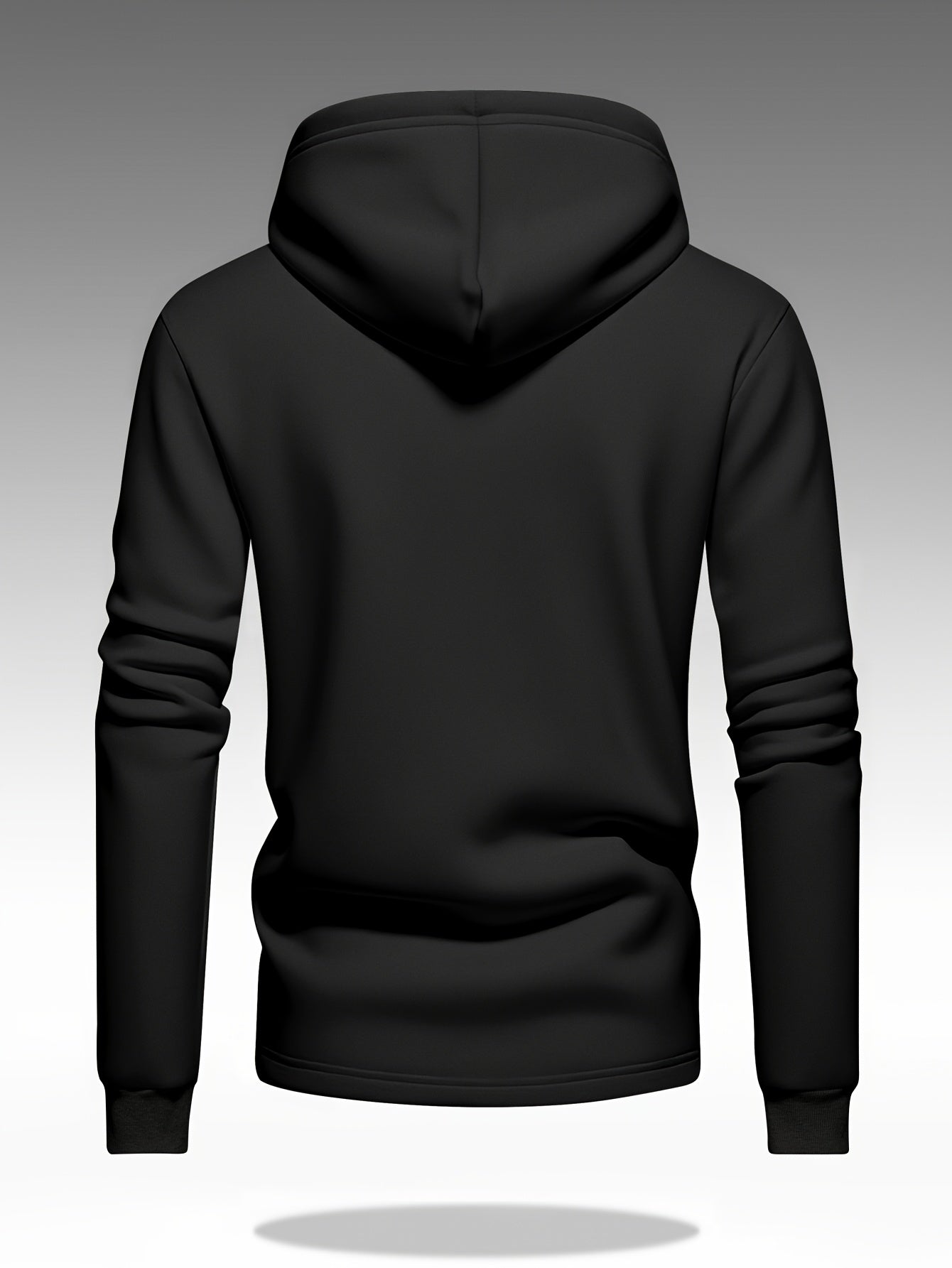 Men's Heavy-Duty Hooded Sweatshirt with Full-Zip Front & Utility Pockets - Olive Green Tactical-Style Outdoor Jacket, Long Sleeve Casual Pullover for Hiking, Camping, Casual Attire - Spring/Fall Layering Essential (Regular Fi