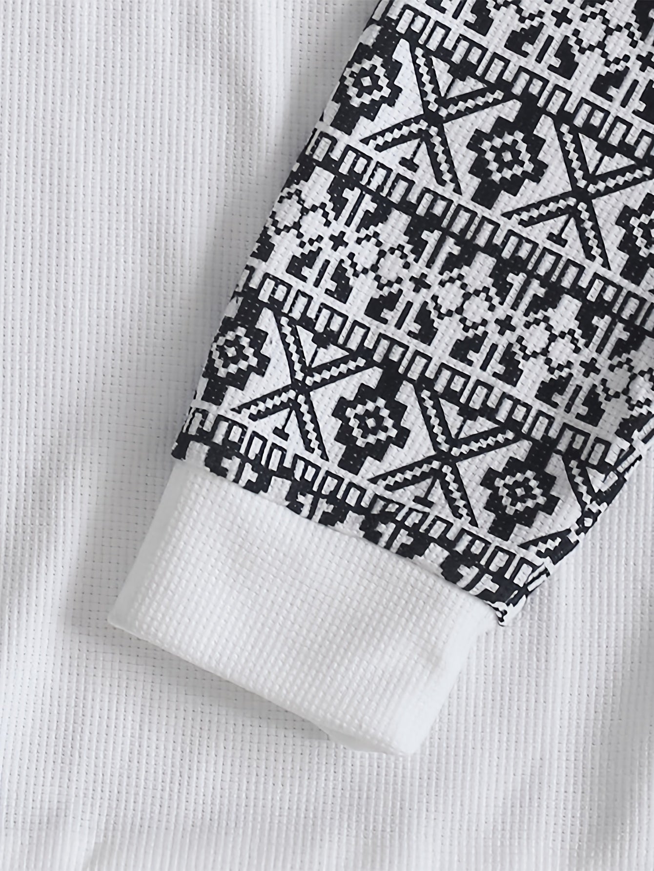 Men'S Long-Sleeve T-Shirt in a Heavy Waffle Knit for Autumn, Perfect for Casual Wear