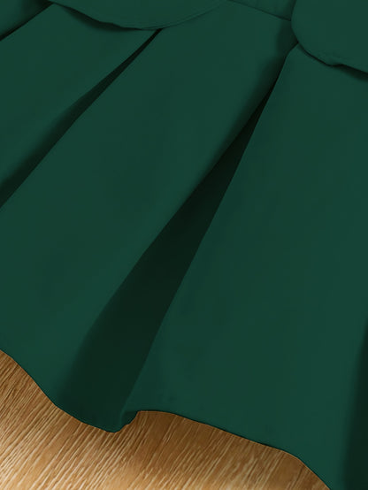 Girls' Preppy 3-Piece Set: Vest, Camisole, and Skirt for Spring