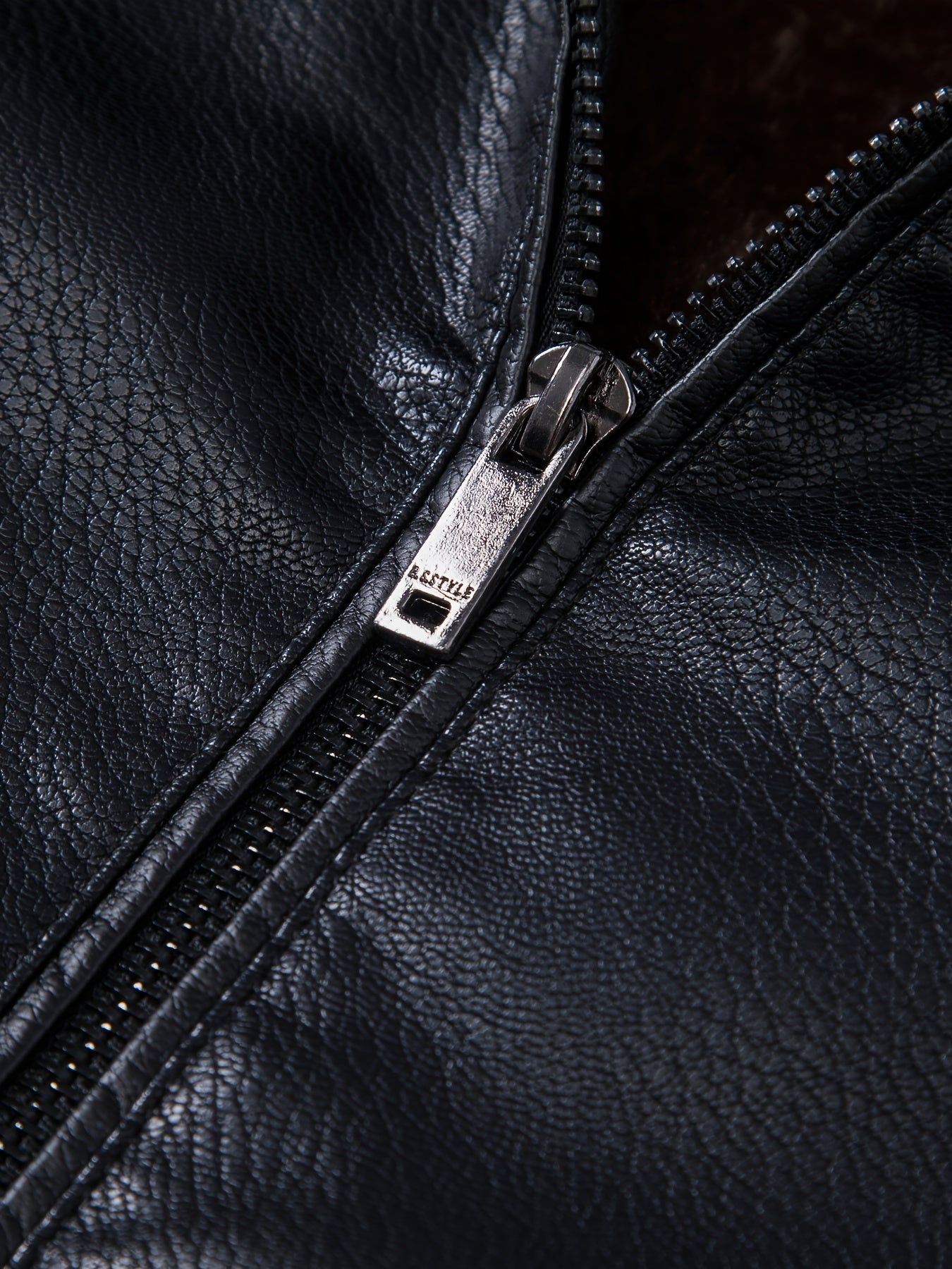 Siji Dou OBM Men's Coat, New Autumn/Winter Fleece-Lined Jacket with Faux Fur Collar, Trendy Casual Jacket for Men