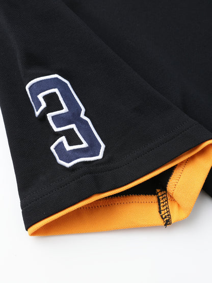 Men'S Short-Sleeve Polo Shirt with 95% And Embroidered Design - ayq