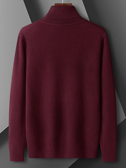 Men's High Neck Fashion Warm Comfortable Soft Skin-Friendly Commuter Sweater Inner Layer 1NG01