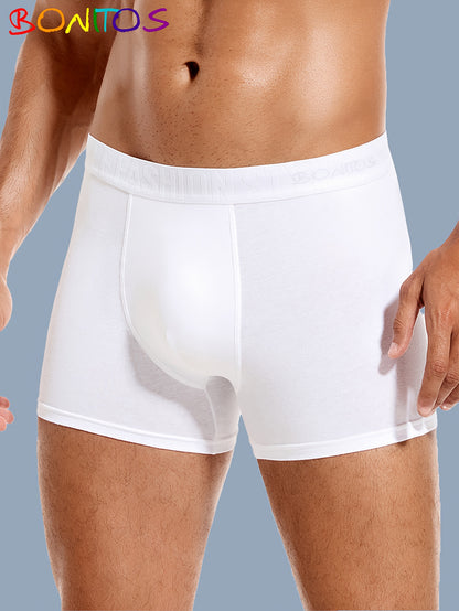 Men's Cotton Boxer Shorts with Stretch for Everyday Comfort