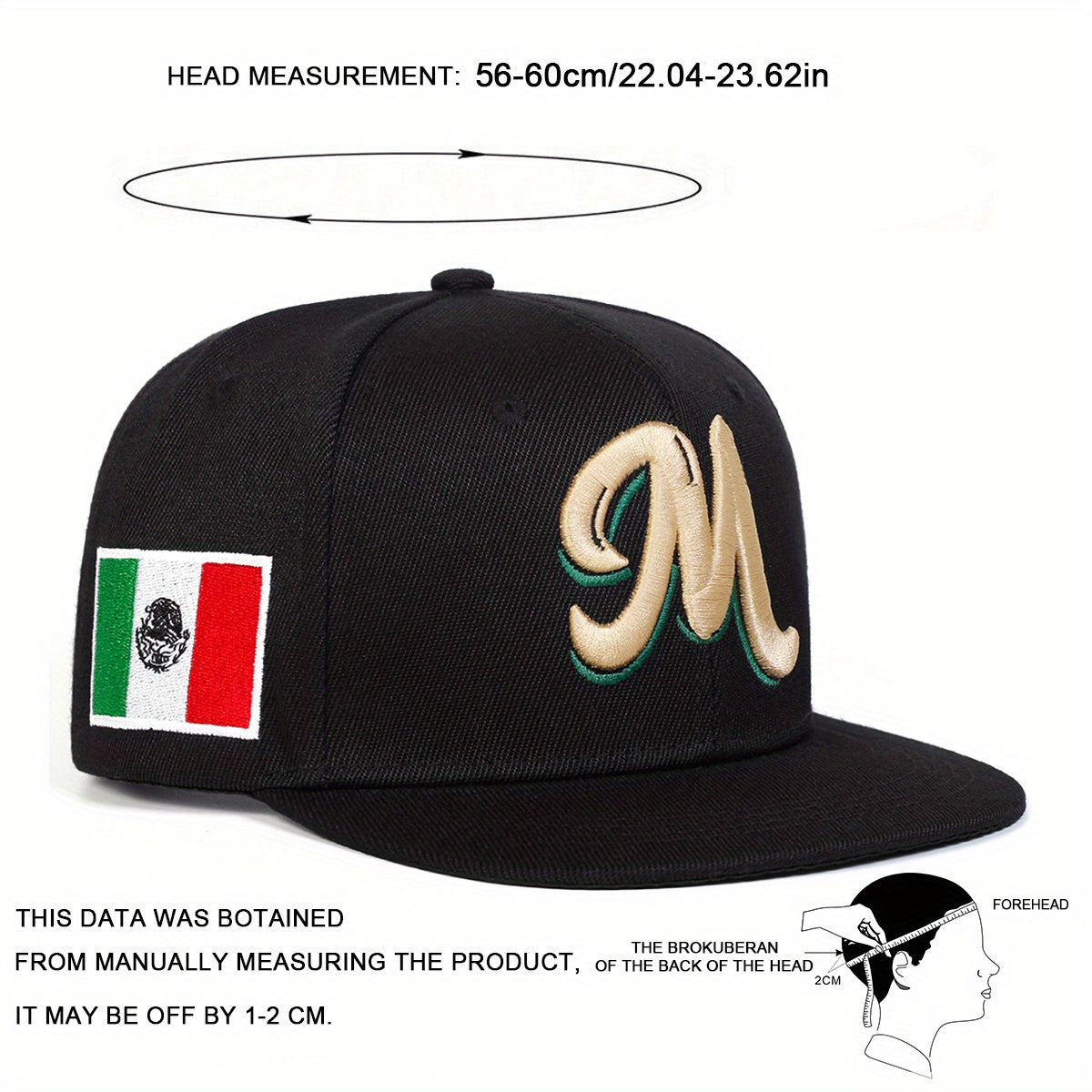 Men's Mexico Flag Baseball Cap Casual Lightweight Hat