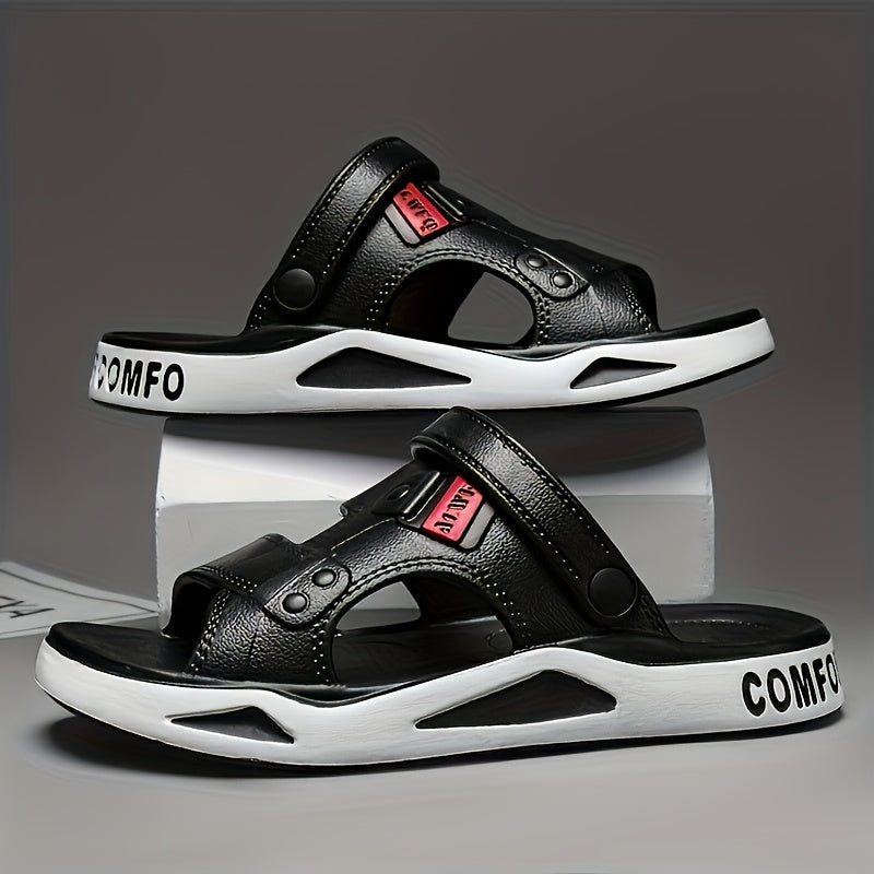 Men's Summer EVA Slip-On Beach Sandals, Non-Slip & Quick Dry