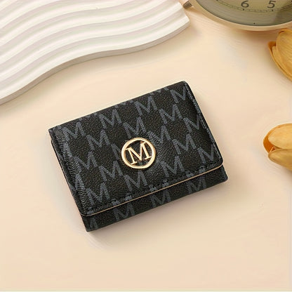 2025 New Women's Wallet Short European and American PU High-end Coin Purse Printed Multi Card Slot  Wallet Wallet Card Holder