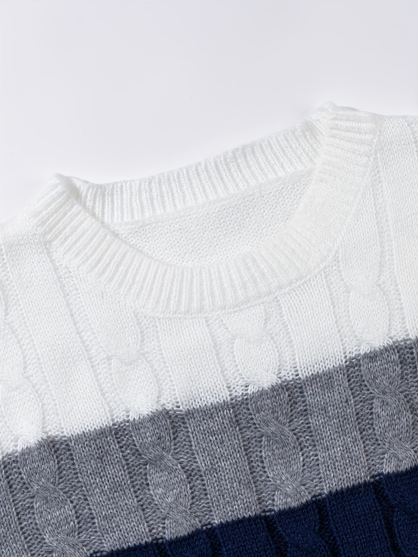 New Fashion Versatile Casual Men's Knit Pullover