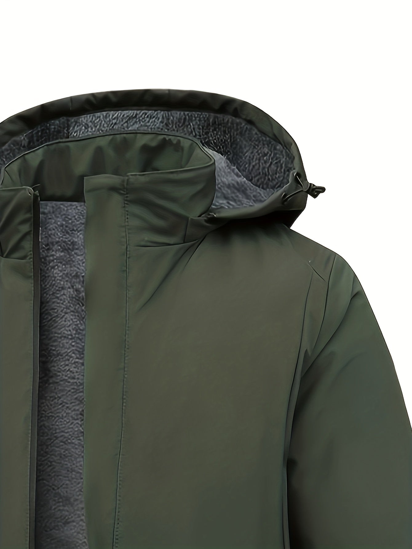 Men'S Fleece Jacket - Full-Zip Hooded Coat with Zippered Pockets, All-Season Lightweight Outerwear for Gym, Hiking, Everyday - - Easy-Care Polyester Jacket for Teens & Adults, Gym Apparel, Sporty Design, Durable Fabric, Activ