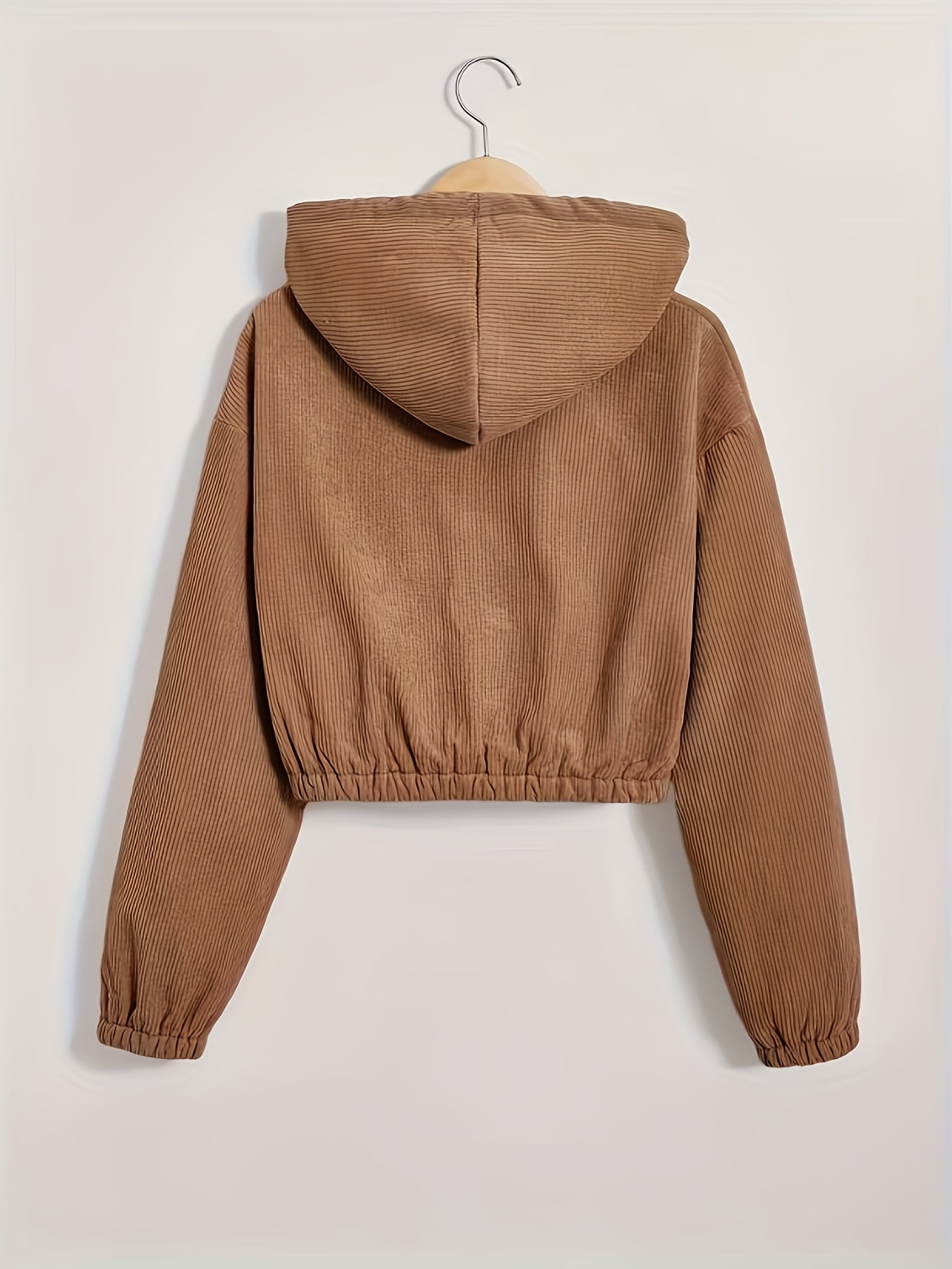 Women'S Black Hooded Jacket with Fleece Lining - Full-Zip Winter Coat, Full-Zip Front Closure, Zippered Pockets, Machine Washable Outer Shell