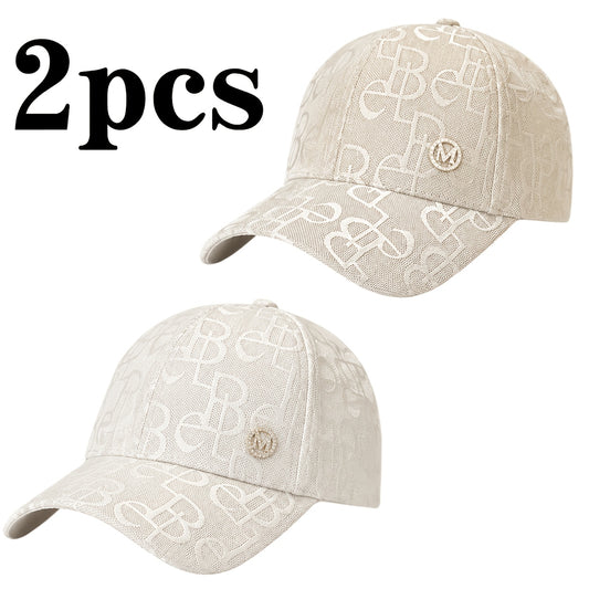 Women's Lightweight Adjustable Baseball Caps with Glitter Logo