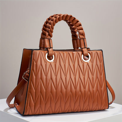 The New Stylish Handbag Is a Spacious Mom Bag, Perfect for Shoulder Or Crossbody Wear, Trendy for 2025, And Exudes a Sense of High Fashion.