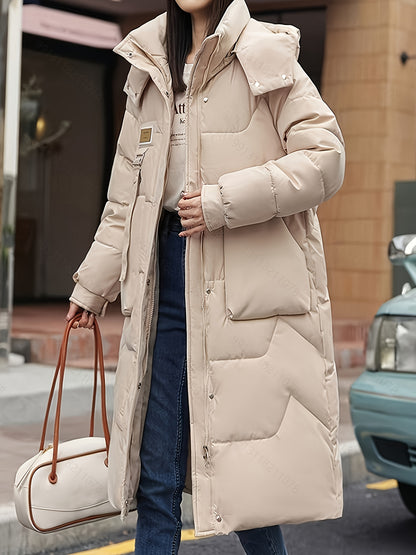 European and American winter thick jacket, new knee length jacket, loose fitting jacket for women