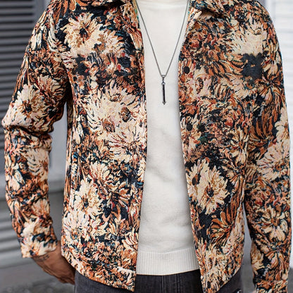 2025 Autumn/Winter Men's Sport Pocket Regular Fit Jacket, Warm Outerwear for Casual Travel and Daily Office