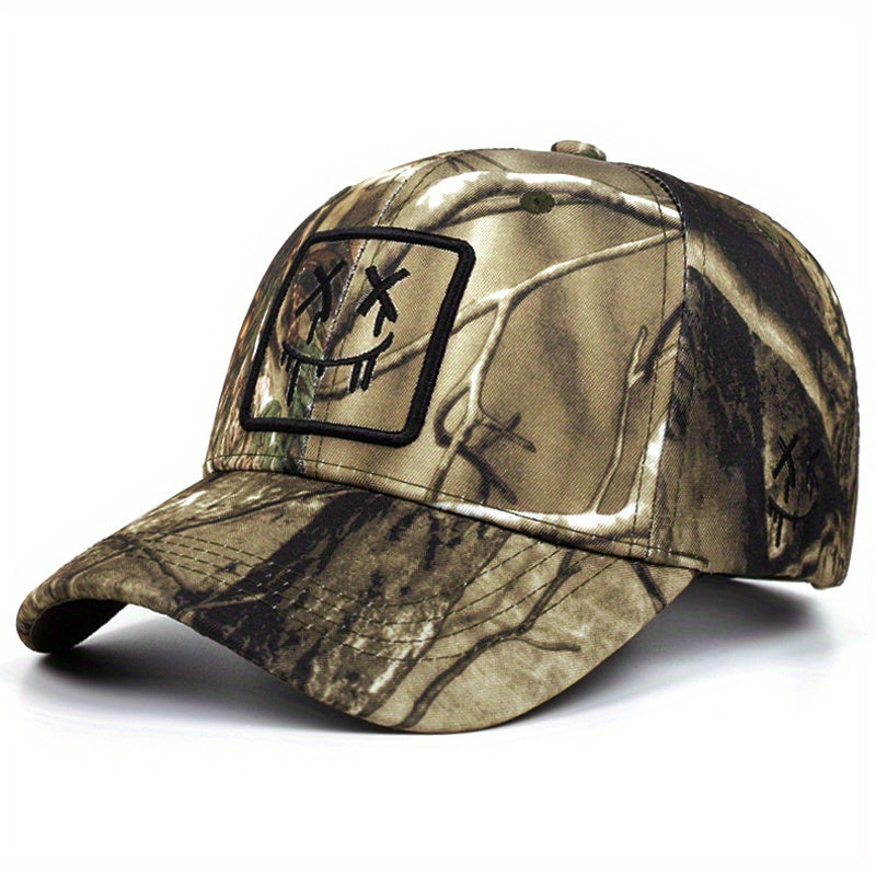 2025 New Men'S Outdoor Sports Baseball Cap - Adjustable Snapback, Polyester, Casual Style with Stylish Graphic Design, Baseball