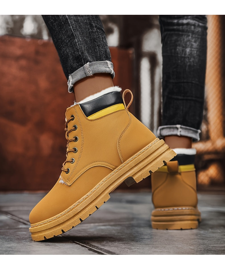 Plus Size Men's Snow Boots, -Lined Warm Shoes,Walking Boots, Winter Shoes Men, Snowboard Boots, Mens Hiking Boots, Mens Winter Shoe, Warm Shoes for Men, Mens Boots for Winter,Cold Weather Boots, Stylish Winter Footwear, Warm