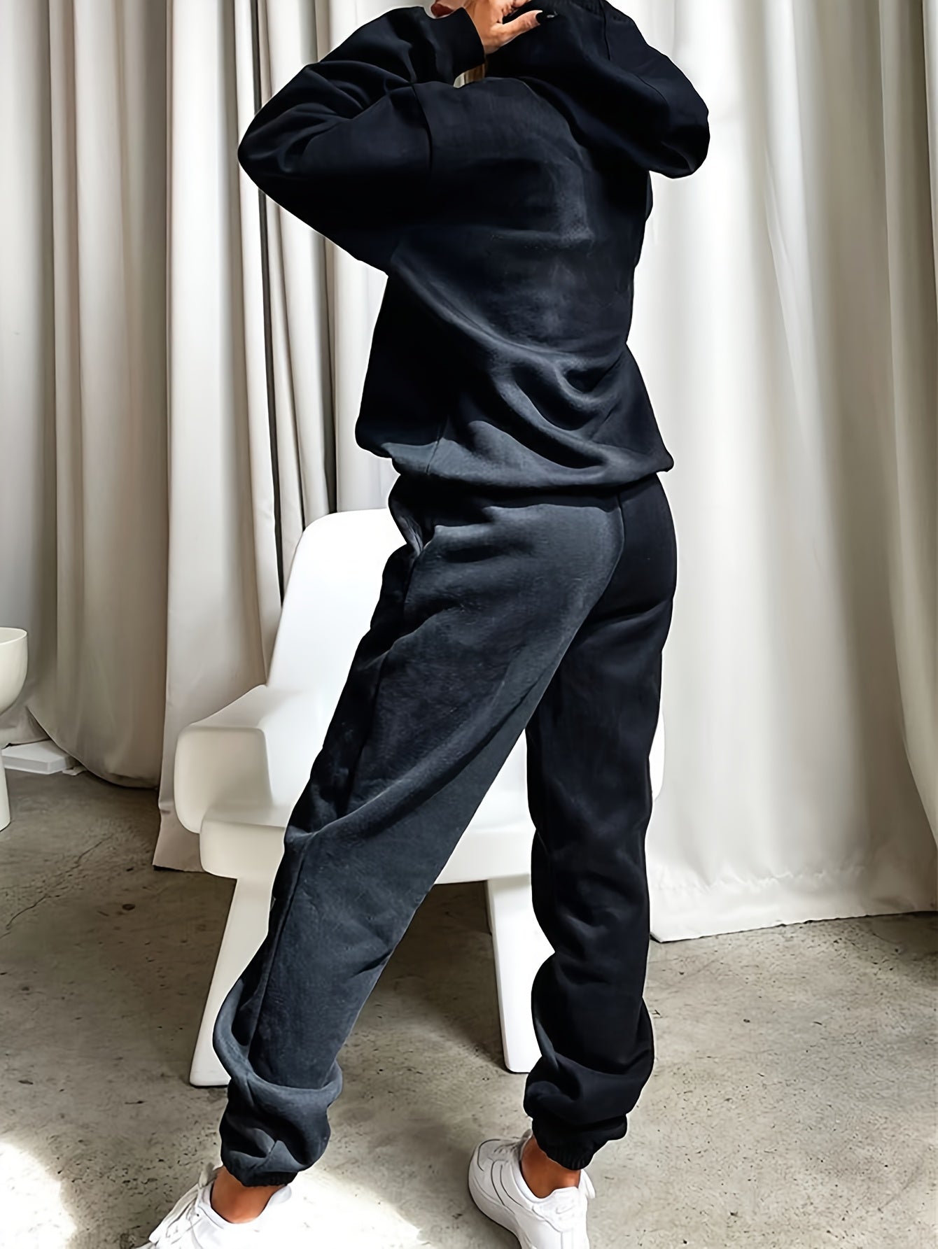 Women's Casual Summer Printed Hoodie and Joggers Set