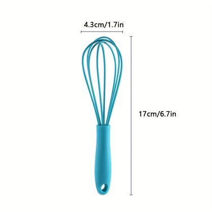 1pc/4pcs Silicone Mini Whisk - Perfect for Adults - Ideal for Blending, Whisking, Beating, And Stirring - Essential Baking Tool And Kitchen Gadget - Back to School Supply - for Baking Enthusiasts & St