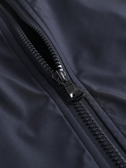 Men's Lightweight Jacket - Slim Fit Zip-Up Coat with Stand Collar, Lightweight Outerwear for Spring/Fall, Office, Travel, Everyday - Zipper Closure Casual Blazer