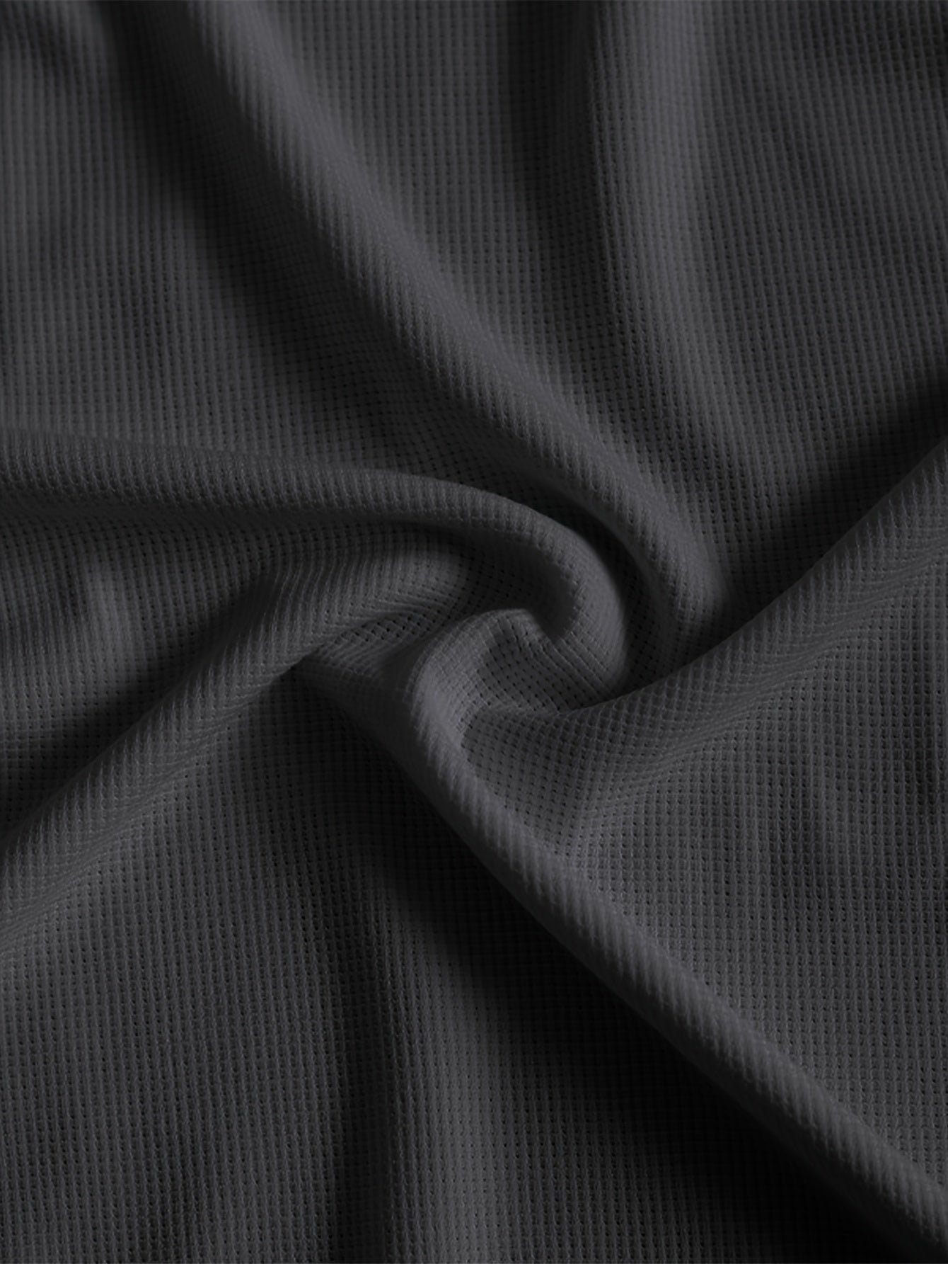 Men'S Long-Sleeve T-Shirt in a Heavy Waffle Knit for Autumn, Perfect for Casual Wear