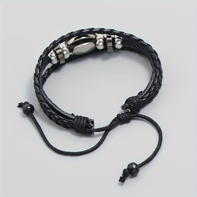 Fashionable PU Leather Football Fan Bracelet Sports Wristband