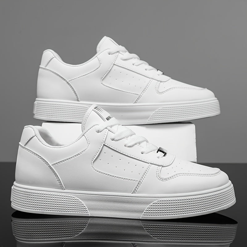 1 Pair of Men's Outdoor Sports Shoes, Lace-up Fitness Skateboarding Shoes, Athletic Casual Shoes, Walking Shoes, Easy to Wear for Large Sizes, Comfortable Soft Sole - ayq