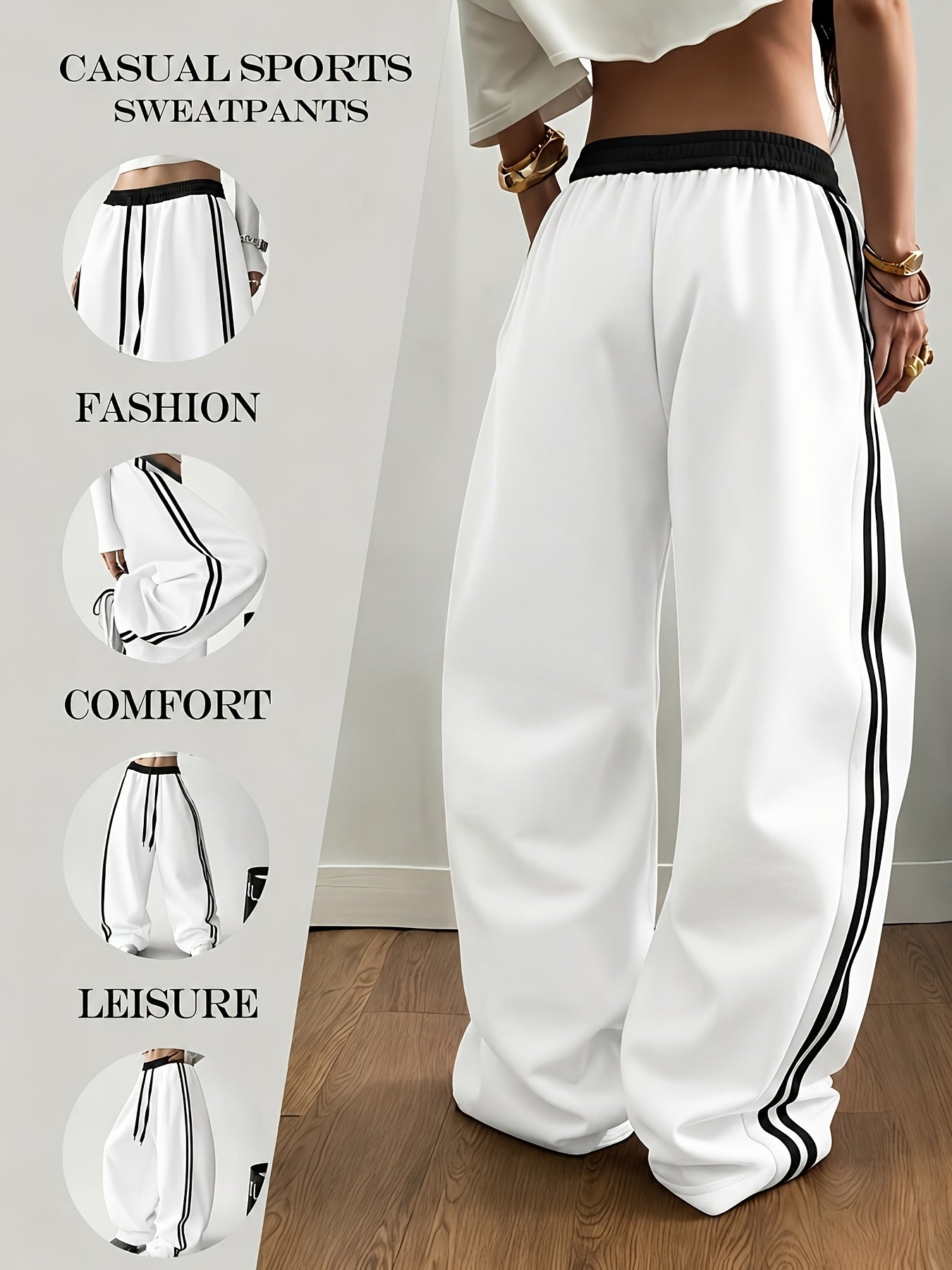 Women's Wide-Leg Sports Pants for Yoga and Fitness
