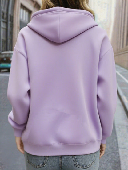 Women's Christmas Deer & Reindeer Print Hoodie - Cozy Winter Pullover Sweatshirt with Cute Deer Headband-Like Hood, Slim-Fit Casual Jacket for Holiday Parties, Xmas Outfits & Cold Weather (Machine Washable), Fall Clothes For