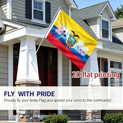 Ecuador 2026 Football Fan Flag - Polyester Sports Banner